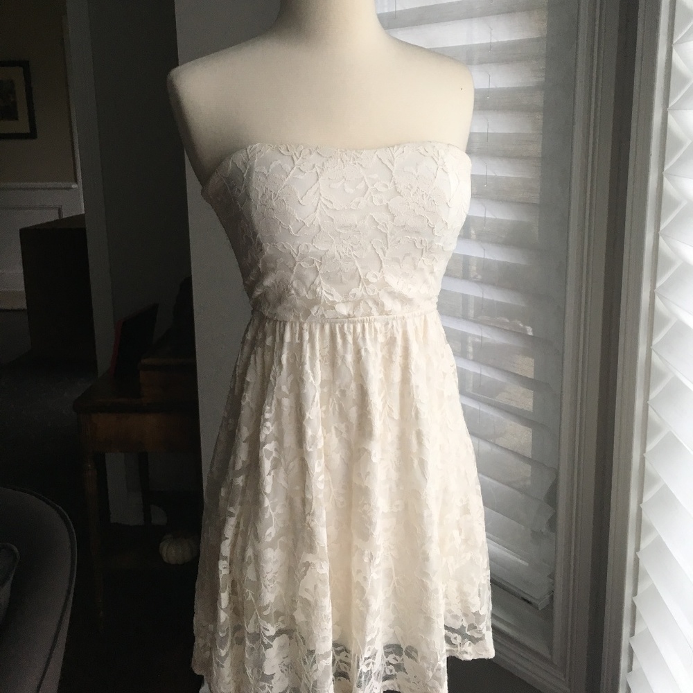 Strapless Lace Sundress